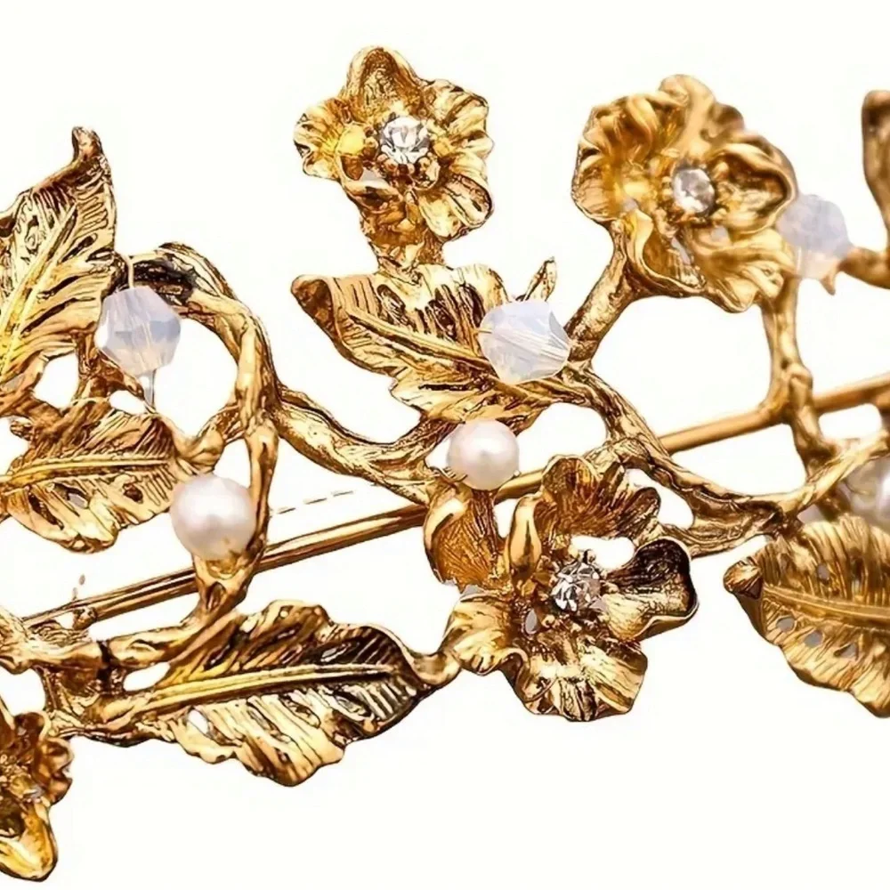 NEW Gold GreekTiara Crown Ethereal Bridal Bride Wedding ✨✨🔥💕💕 Beautiful